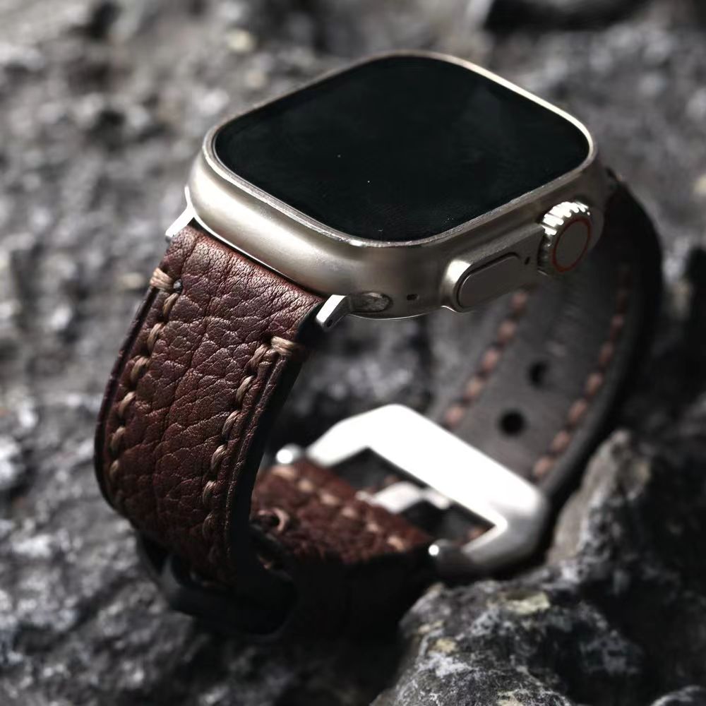Handgemaakt - Horlogeband van topkwaliteit leer voor Apple Watch