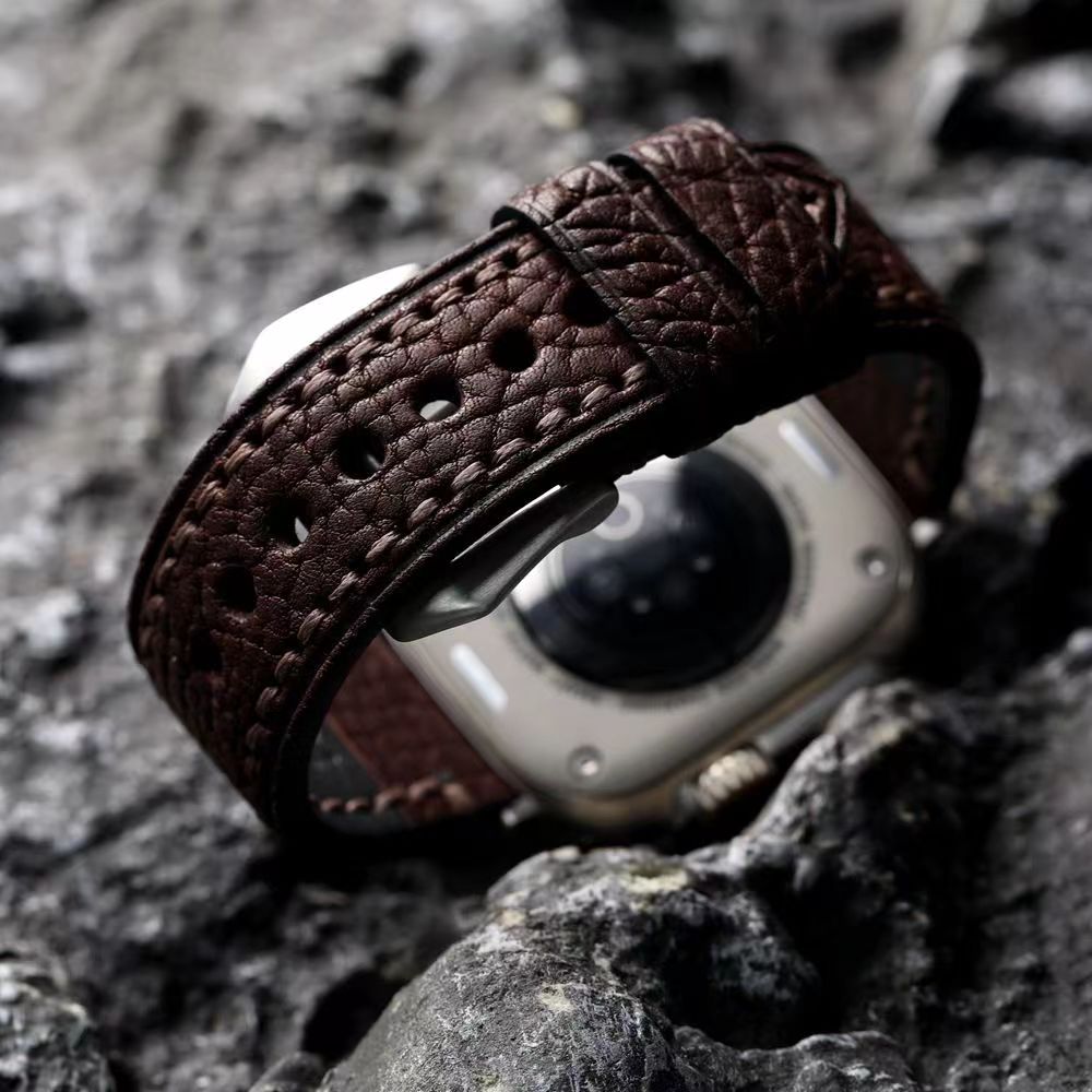 Handgemaakt - Horlogeband van topkwaliteit leer voor Apple Watch
