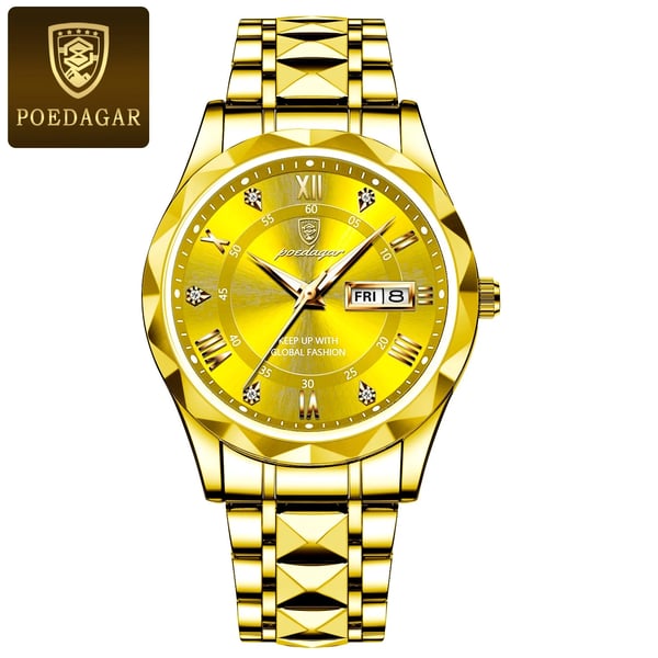 Reloj de pulsera de lujo impermeable AstraLux para hombre con función luminosa