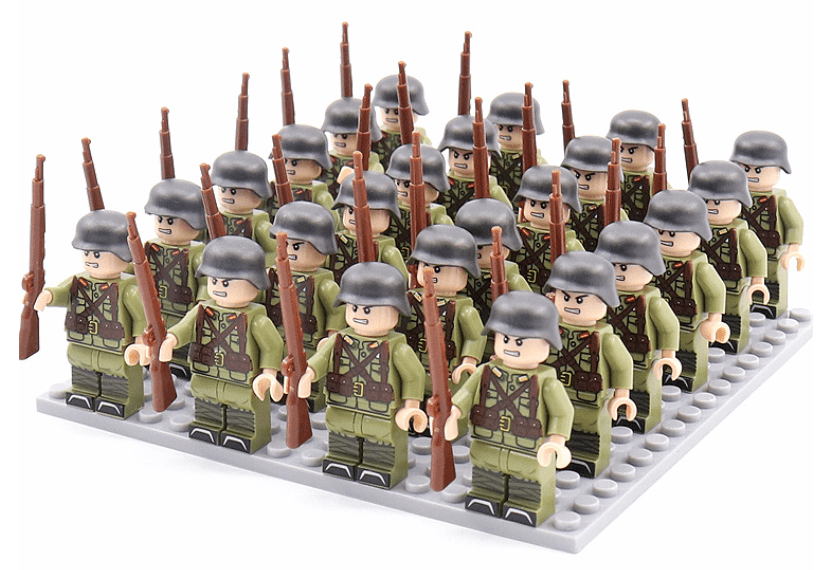 Ensemble de construction ChronoBuilders de 21 pièces représentant des personnages historiques, pour enfants et collectionneurs