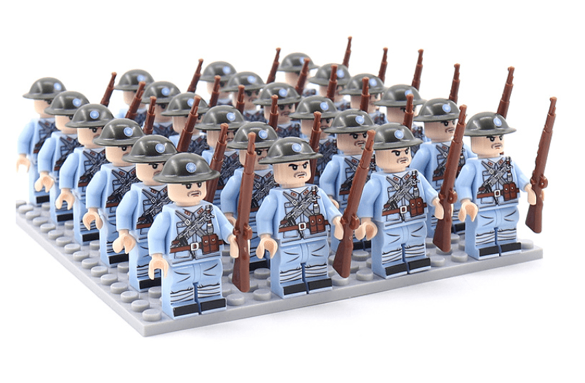 Ensemble de construction ChronoBuilders de 21 pièces représentant des personnages historiques, pour enfants et collectionneurs