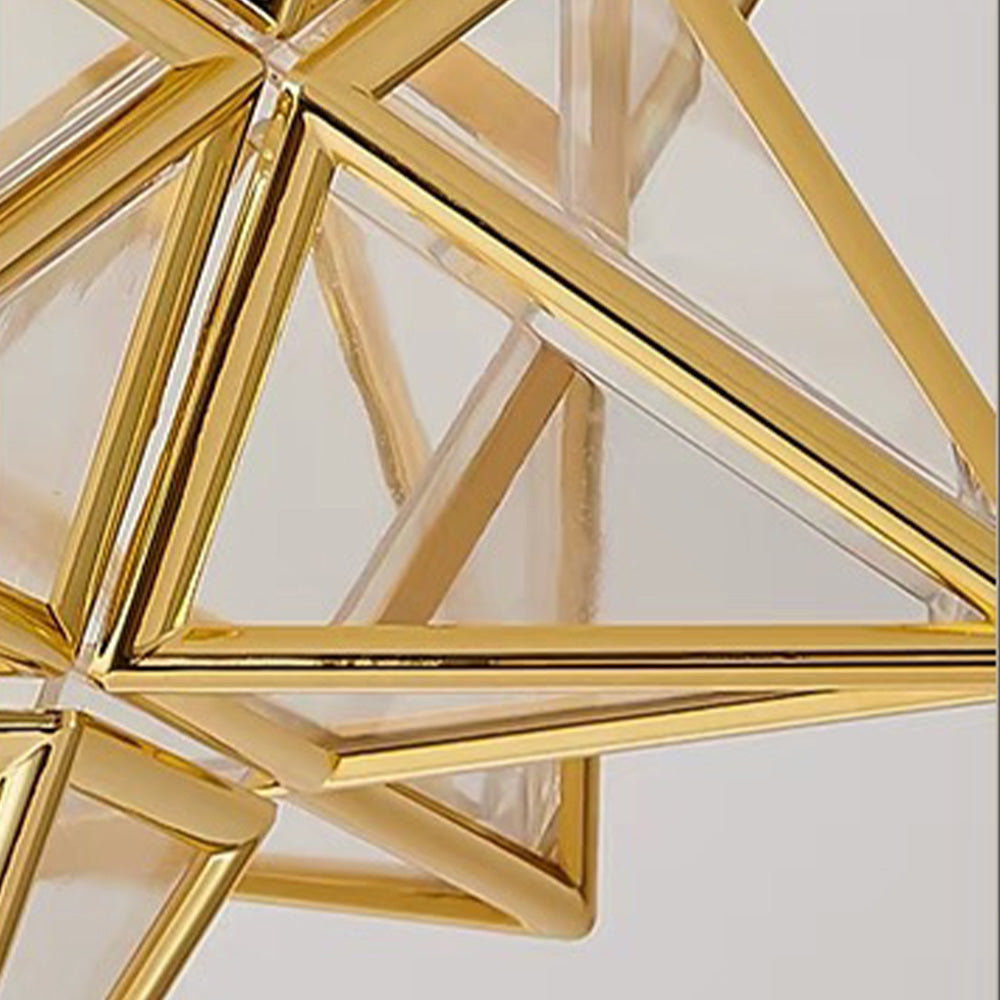 Plafonnier en forme d’étoile - Lampe design à lumière géométrique