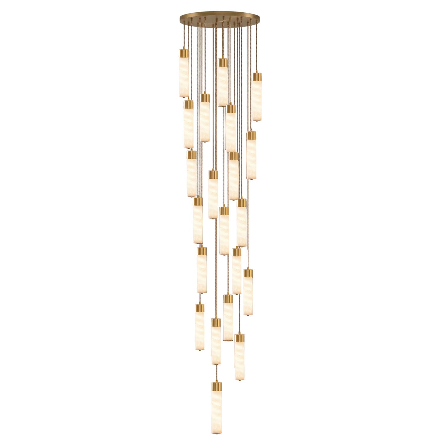 Alabaster Tala Brass Pendant Lamp - Vakkerlight