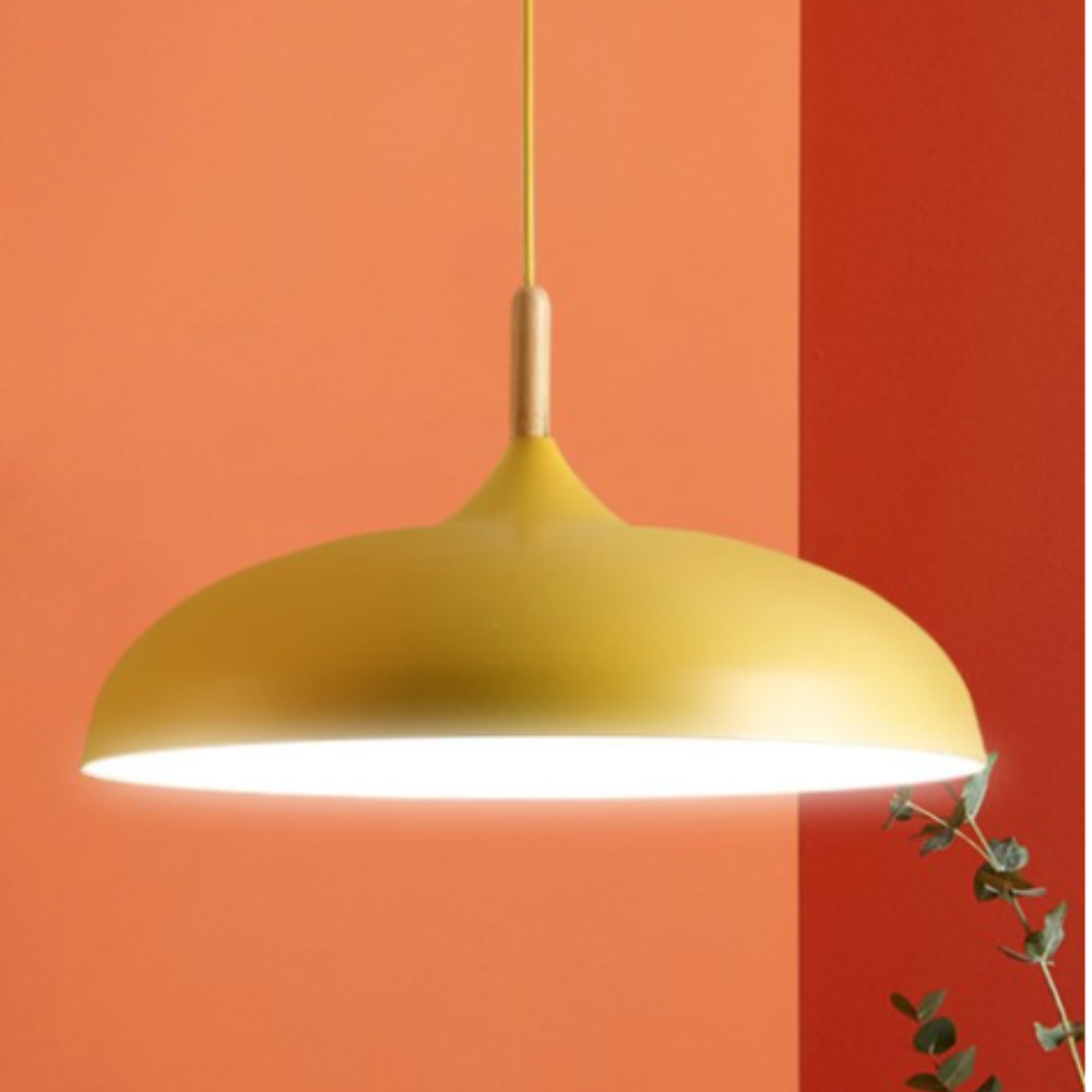 Aria Modern Dome Pendant Light — Macaron Design, Hardwire, IP20, 5㎡–20㎡