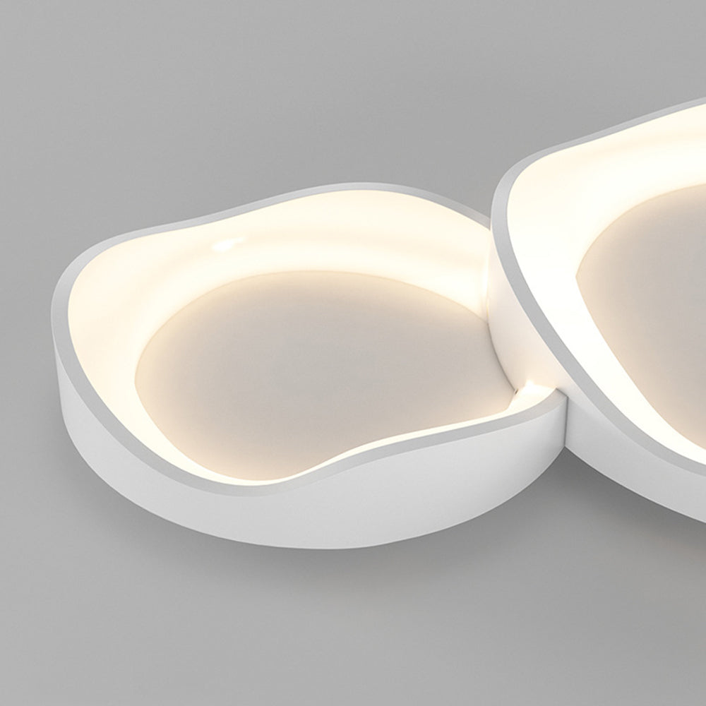 Arisha plafondlamp — moderne golf, dimbaar in drie kleuren