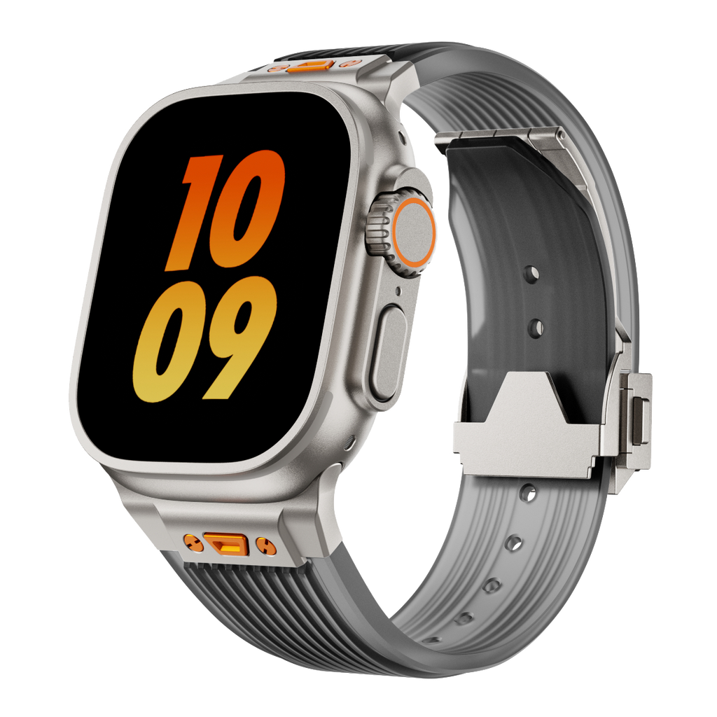 RM gennemsigtigt silikonearmbånd til Apple Watch