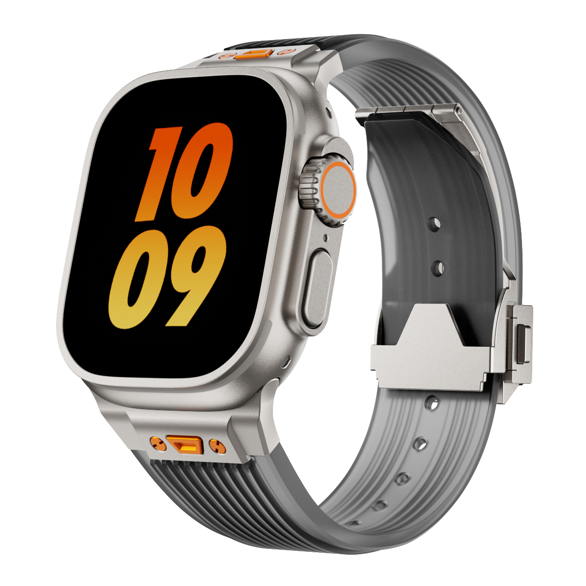 RM gennemsigtigt silikonearmbånd til Apple Watch
