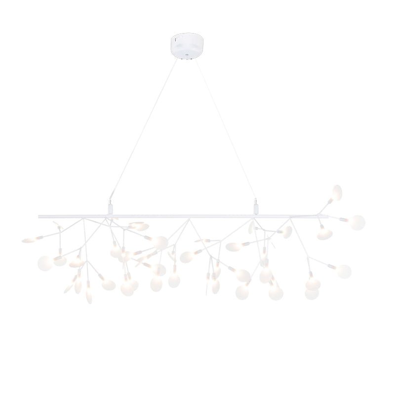 Lustra lang lineær LED-pendellampe - kunstnerisk grendesign, moderne belysning