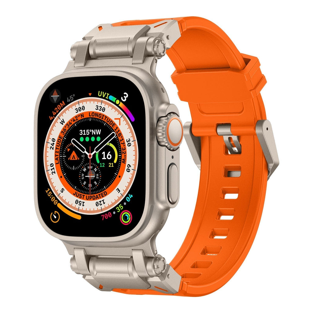 Explorer Tactical Fluoro Rubber Apple Watch Bandje