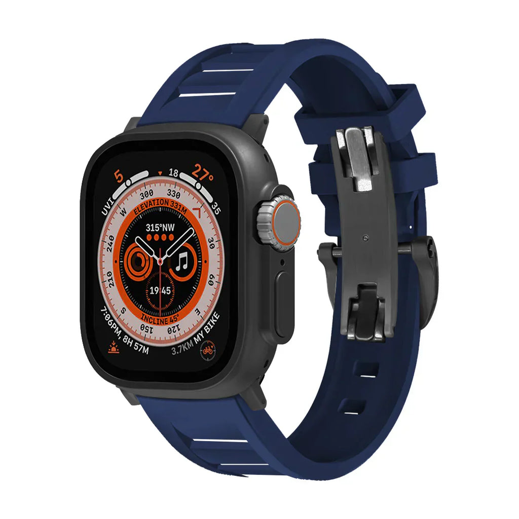 Correa con hebilla de mariposa FKM para Apple Watch