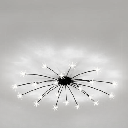 Arisha art déco-taklampa med stjärnmönster — täckning på 10-15㎡, varm belysning
