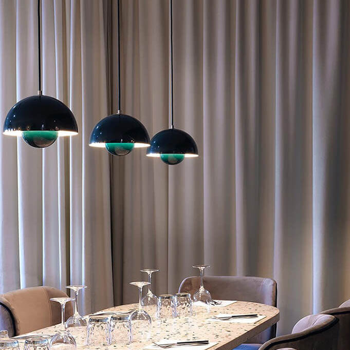 Nova Macaron 1svítidlo Polokruhový kupolovitý závěsný stropní lustr