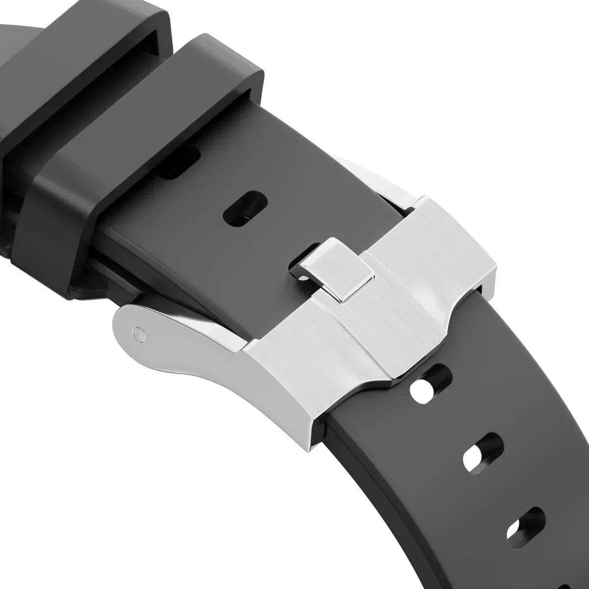 Luxe AP metalen kop siliconen band voor Apple Watch