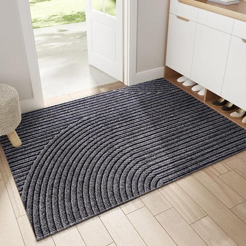 Nordic Doormat With Non Slip Base And Sand Catcher At Door