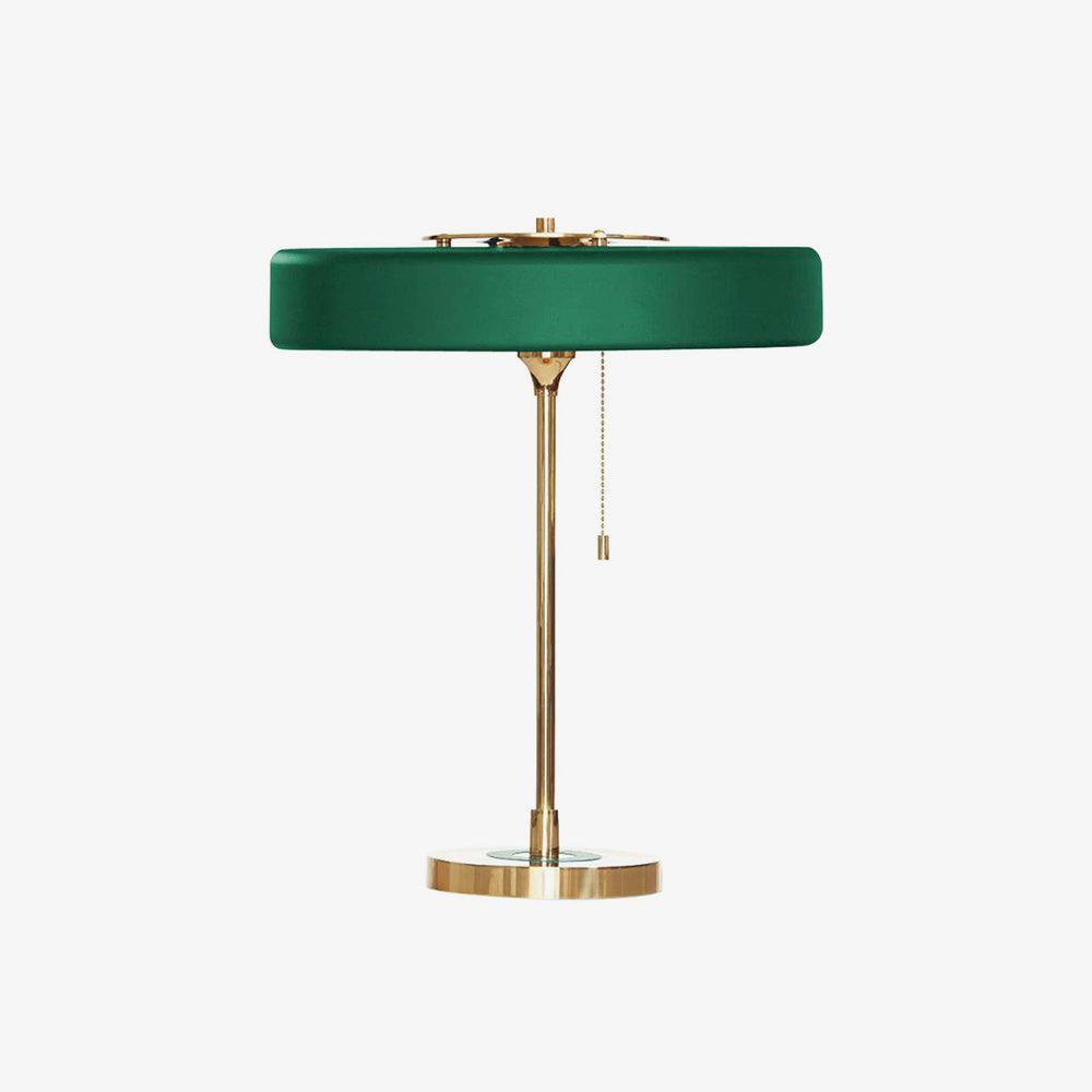 Stolní lampa Revolve — vypínač na tahací řetízek