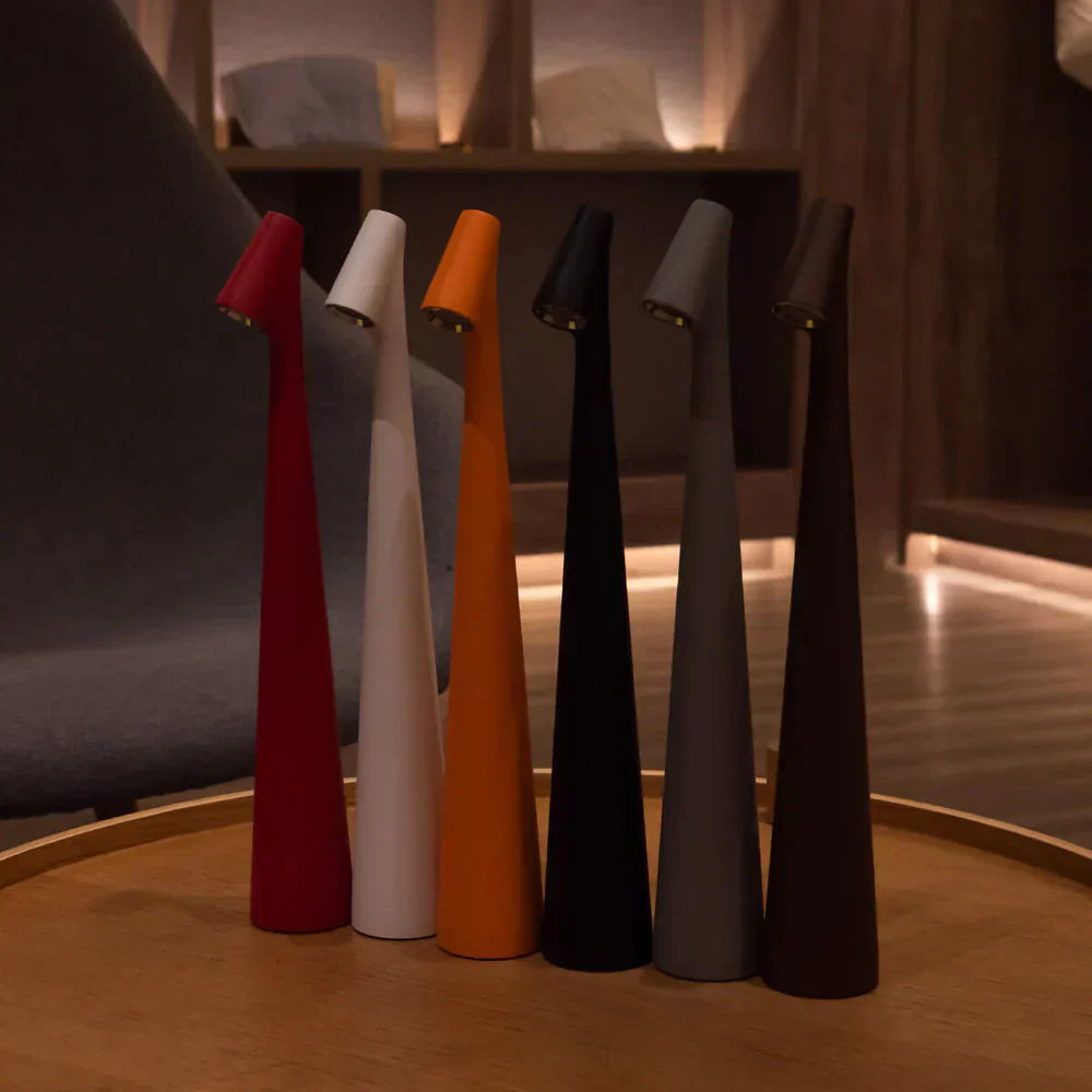 Minimalistisk nordisk design bordlampe | Trådløs | LED | Læselampe | Spisebordslampe