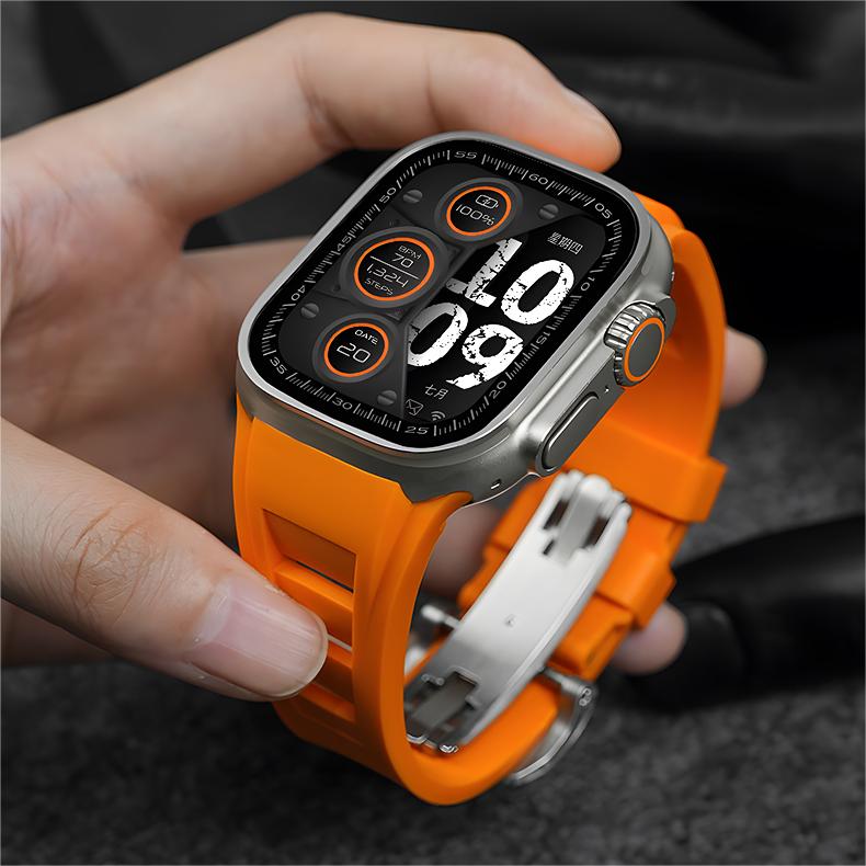 Opaska gumowa RM Sport FKM do Apple Watch