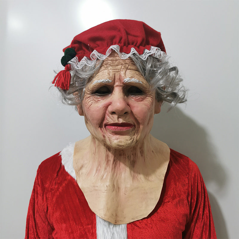 Elävän näköinen lateksinaamio Halloweenin cosplay-koko kasvoille