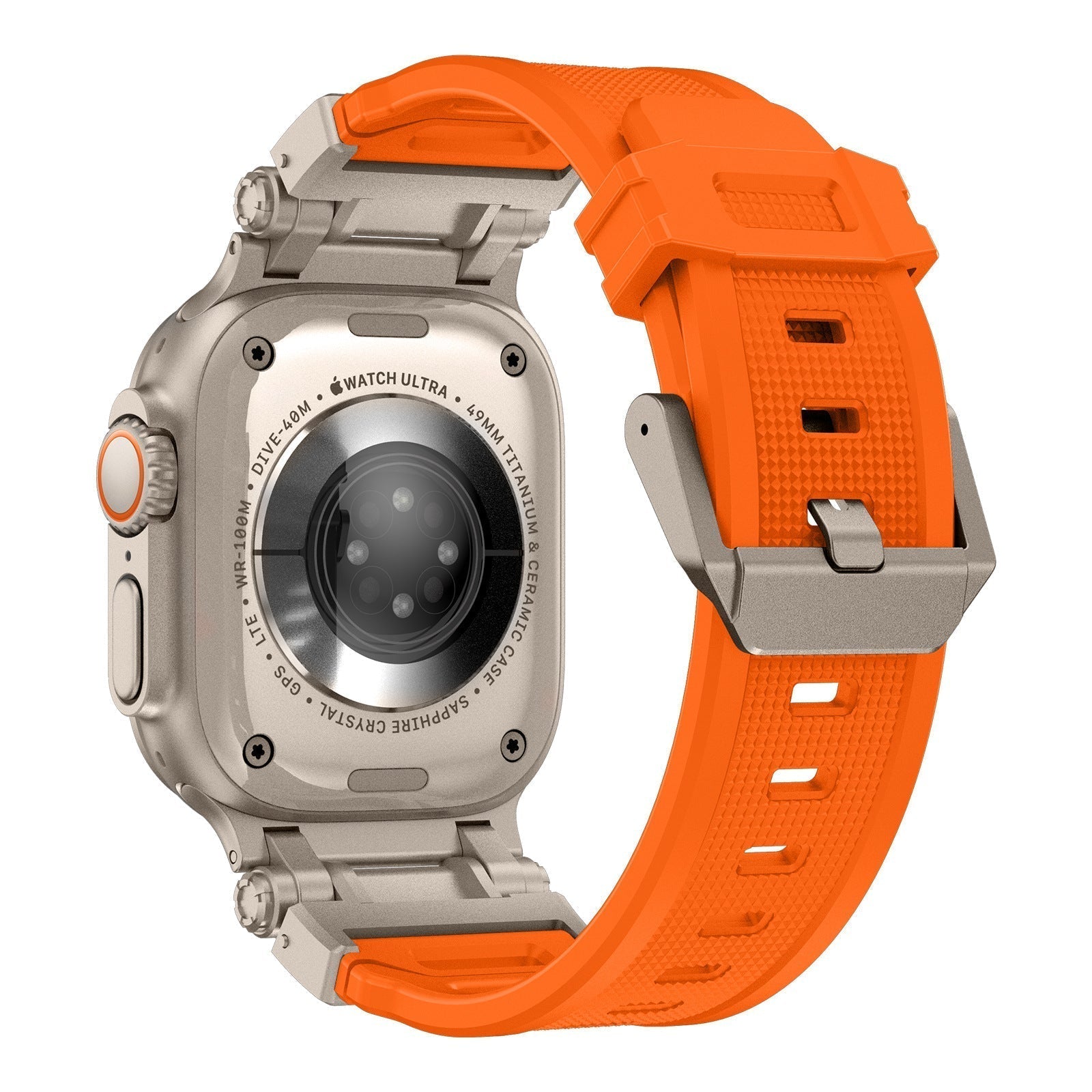 Explorer Tactical Fluoro Rubber Apple Watch Bandje