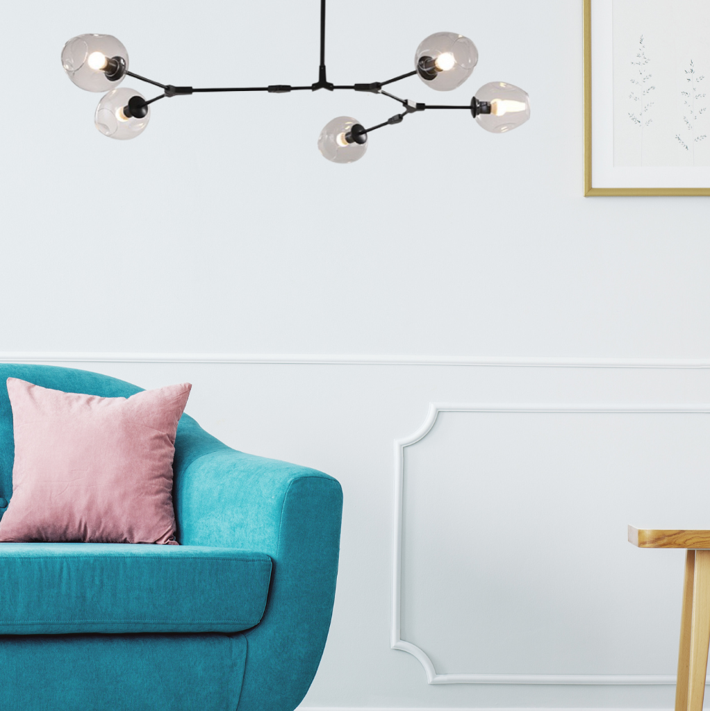 Kirae Clear Bubble Glass Pendant Light — Nordic Modern Style