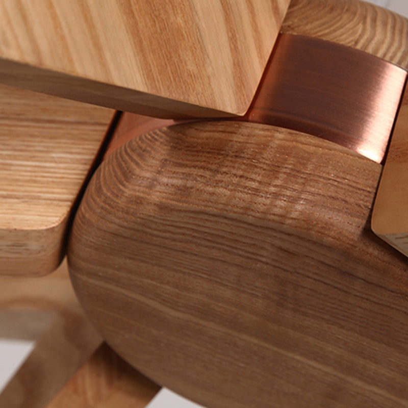 Lumencrest Trä Sputnik Ljuskrona Med LED-belysning