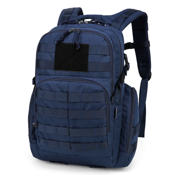 25L Tactical Backpack - 600D Water-Resistant - MOLLE & Hydration Compartment - Green, Black & Khaki