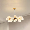 Lampadario a bolle in vetro dorato Bass Valentina