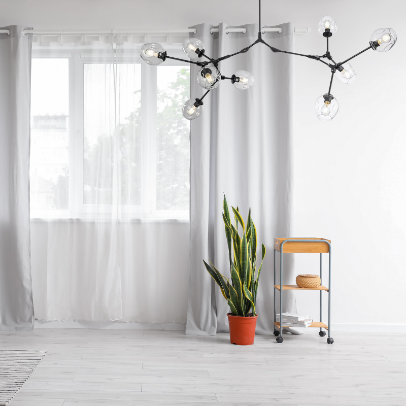 Kirae Clear Bubble Glass Pendant Light — Nordic Modern Style