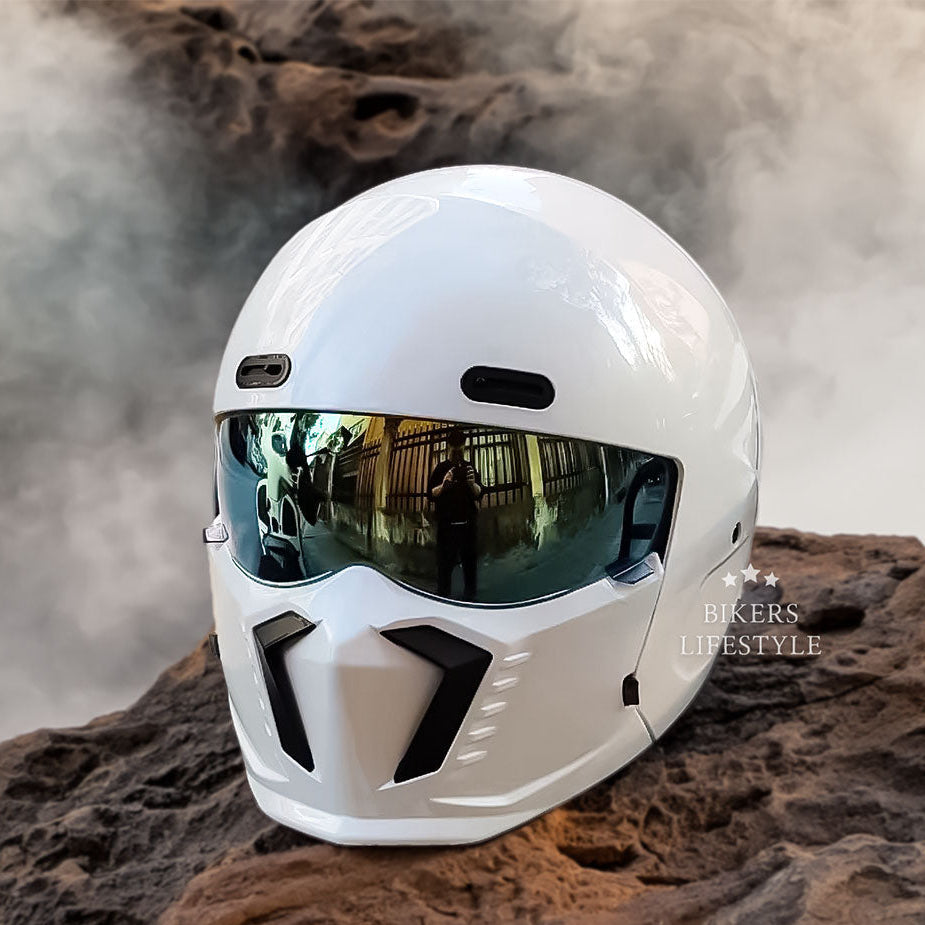 Casque de moto classique rétro homologué DOT et ECE au look intemporel