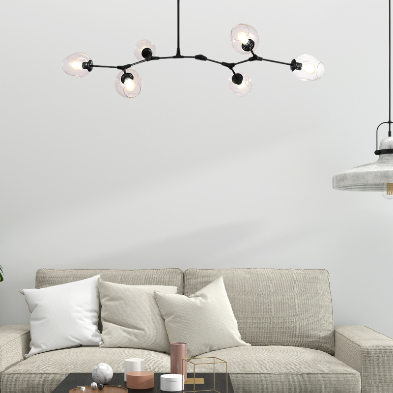 Kirae Clear Bubble Glass Pendant Light — Nordic Modern Style