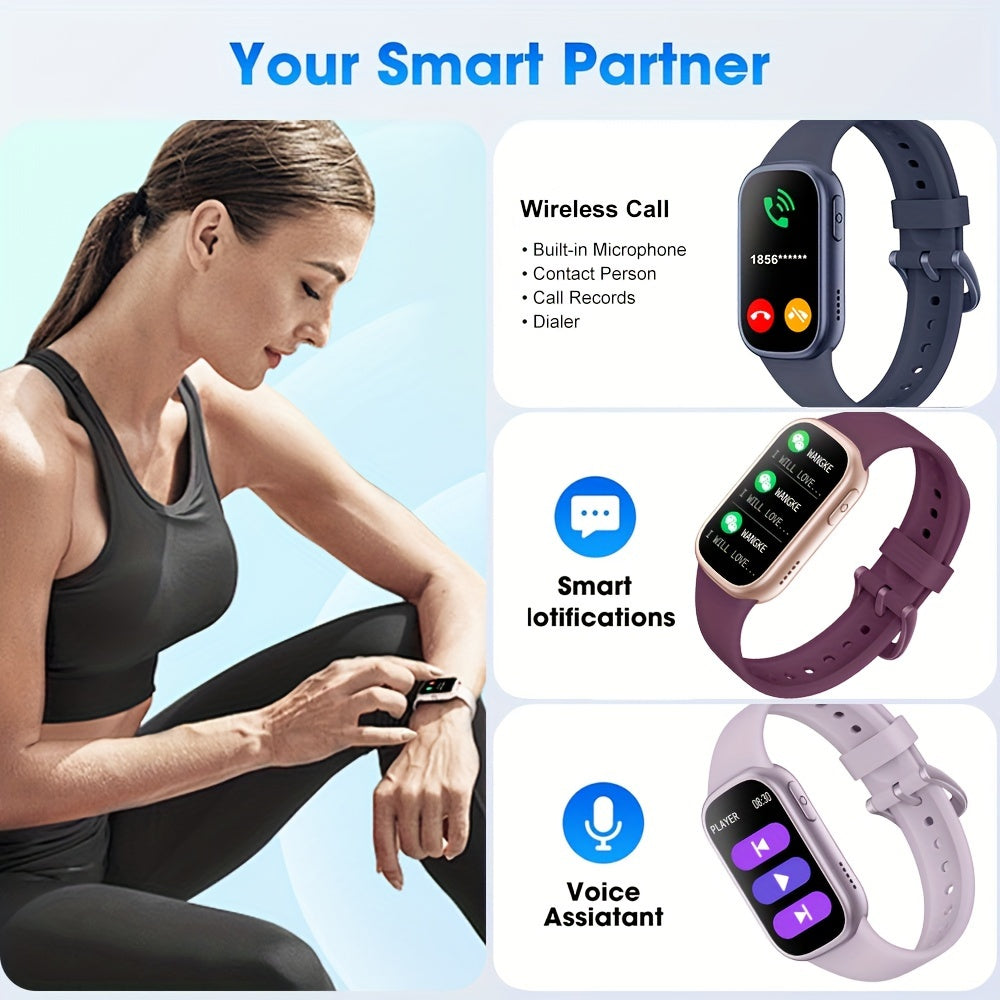 Ceas inteligent - Rezistent la apă IP68 - Baterie de 7 zile - Android și iOS - Alb, Albastru, Burgund și Mov