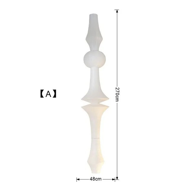 Nova Skulpturale Hängelampen mit japanischer minimalistischer Geometrie