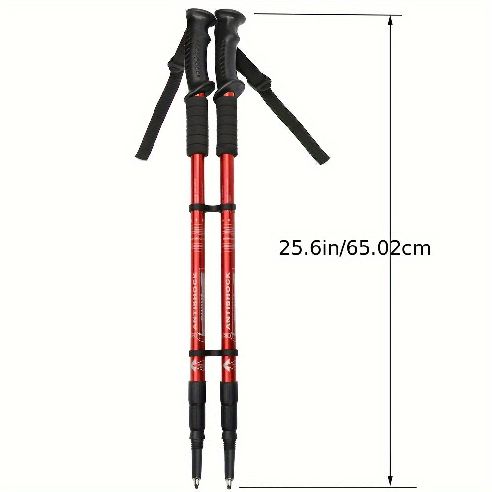 Juego de bastones de trekking ajustables de aluminio