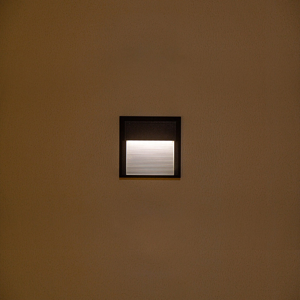 Minimalistická geometrická venkovní LED nášlapná svítidla Lester — zapuštěná montáž