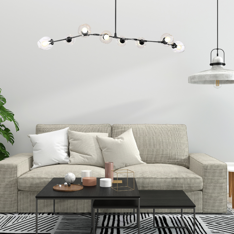 Kirae Clear Bubble Glass Pendant Light — Nordic Modern Style