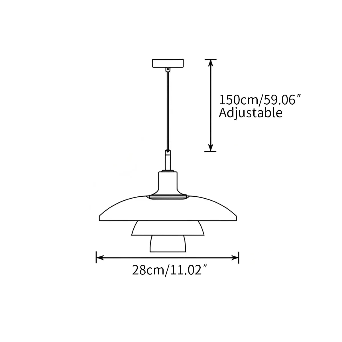 Lampu Gantung Kaca Reka Bentuk Denmark untuk Dapur - Orntli