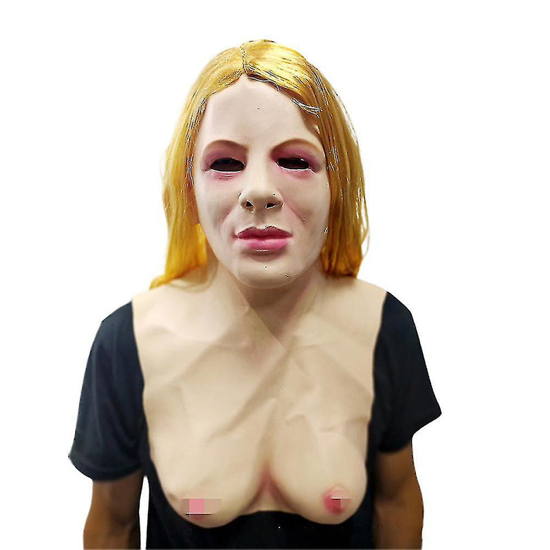 Elävän näköinen lateksinaamio Halloweenin cosplay-koko kasvoille
