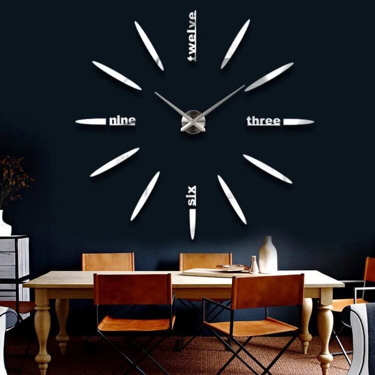 Reloj de pared decorativo 3D minimalista