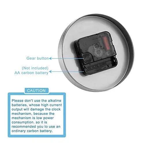 Reloj de pared decorativo 3D minimalista