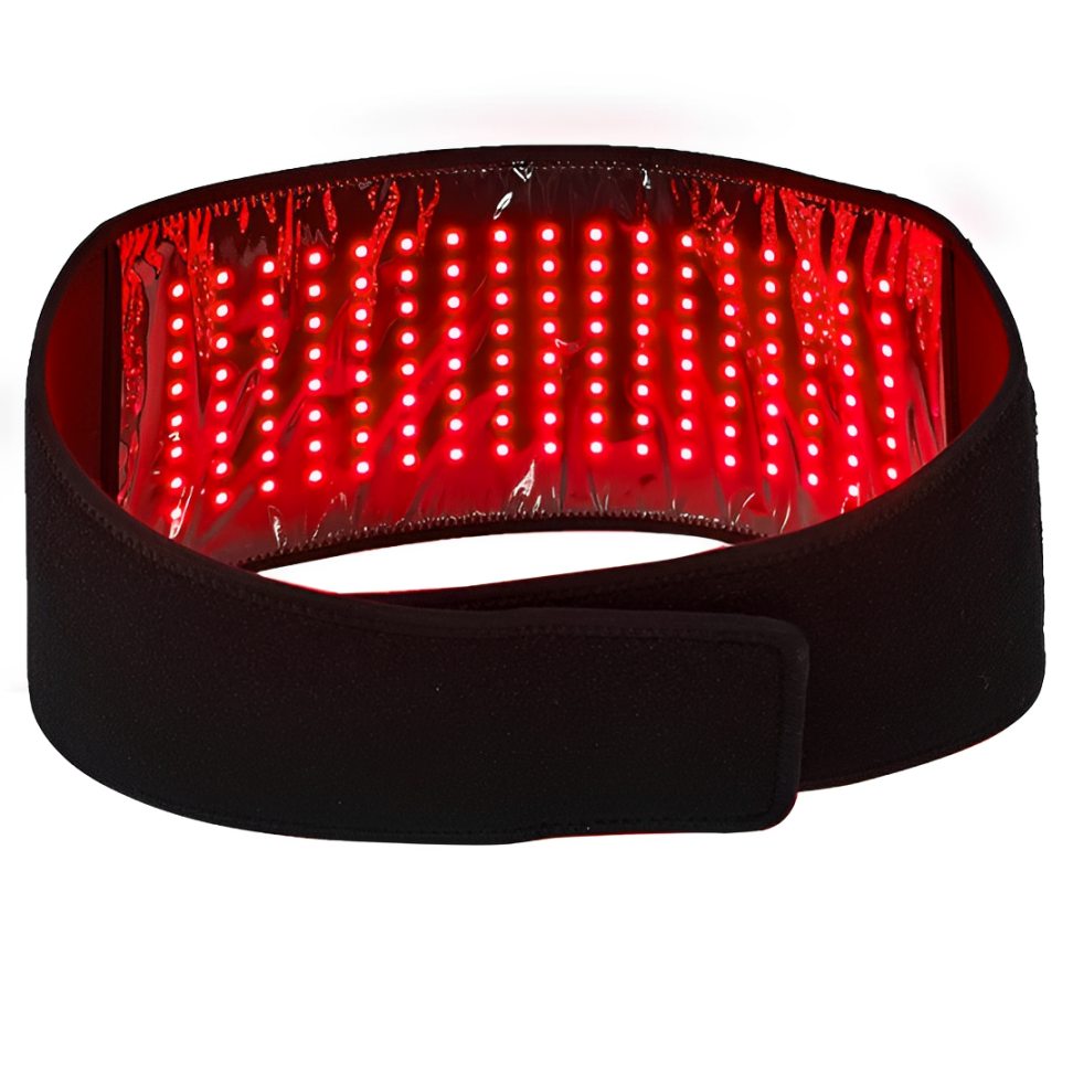 Roter Infrarot-Lichttherapie-Gürtel zur Linderung von Bauch- und Rückenschmerzen