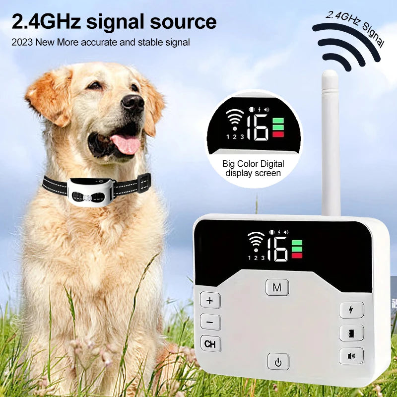2-In-1 Wireless Dog Fence And Outdoor Training Collar