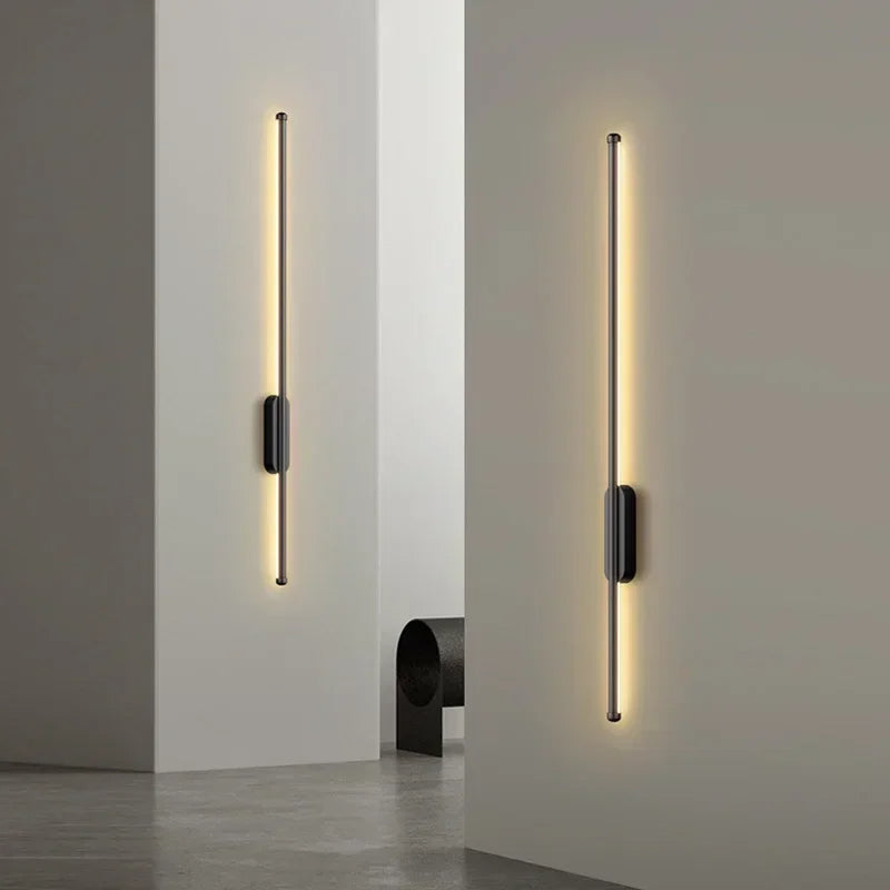 NovaLume Moderne LED Wandlamp in Zwarte of Gouden Afwerking