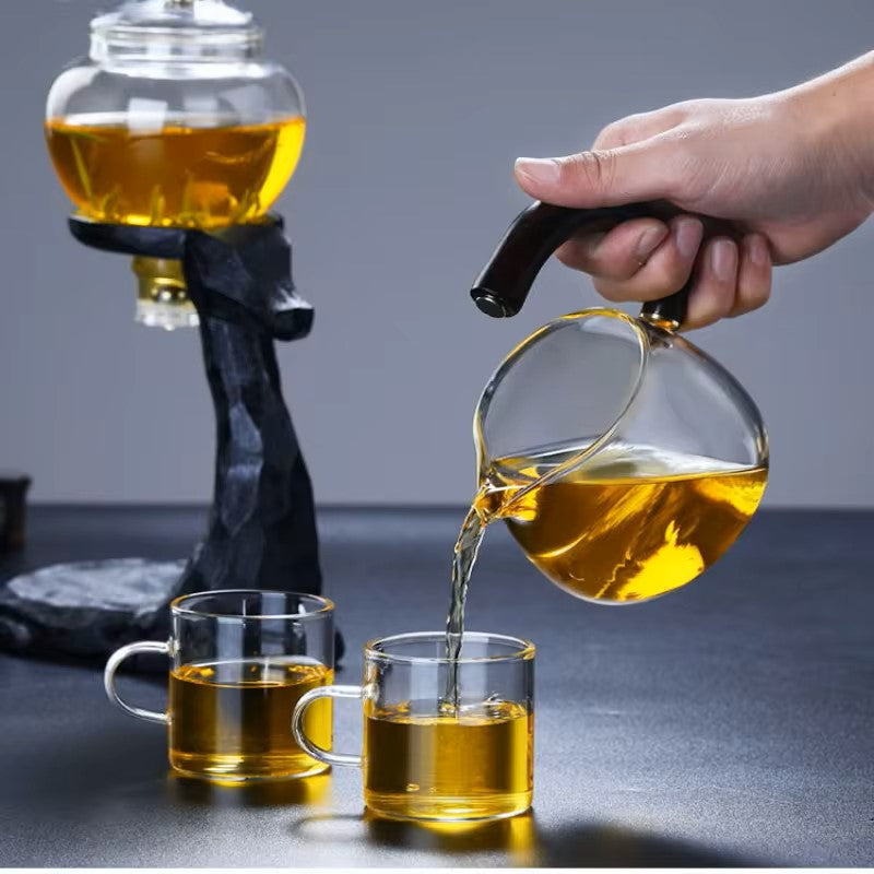 Set Teh Kung Fu Kaca Sedutan Magnetik Automatik 350ml