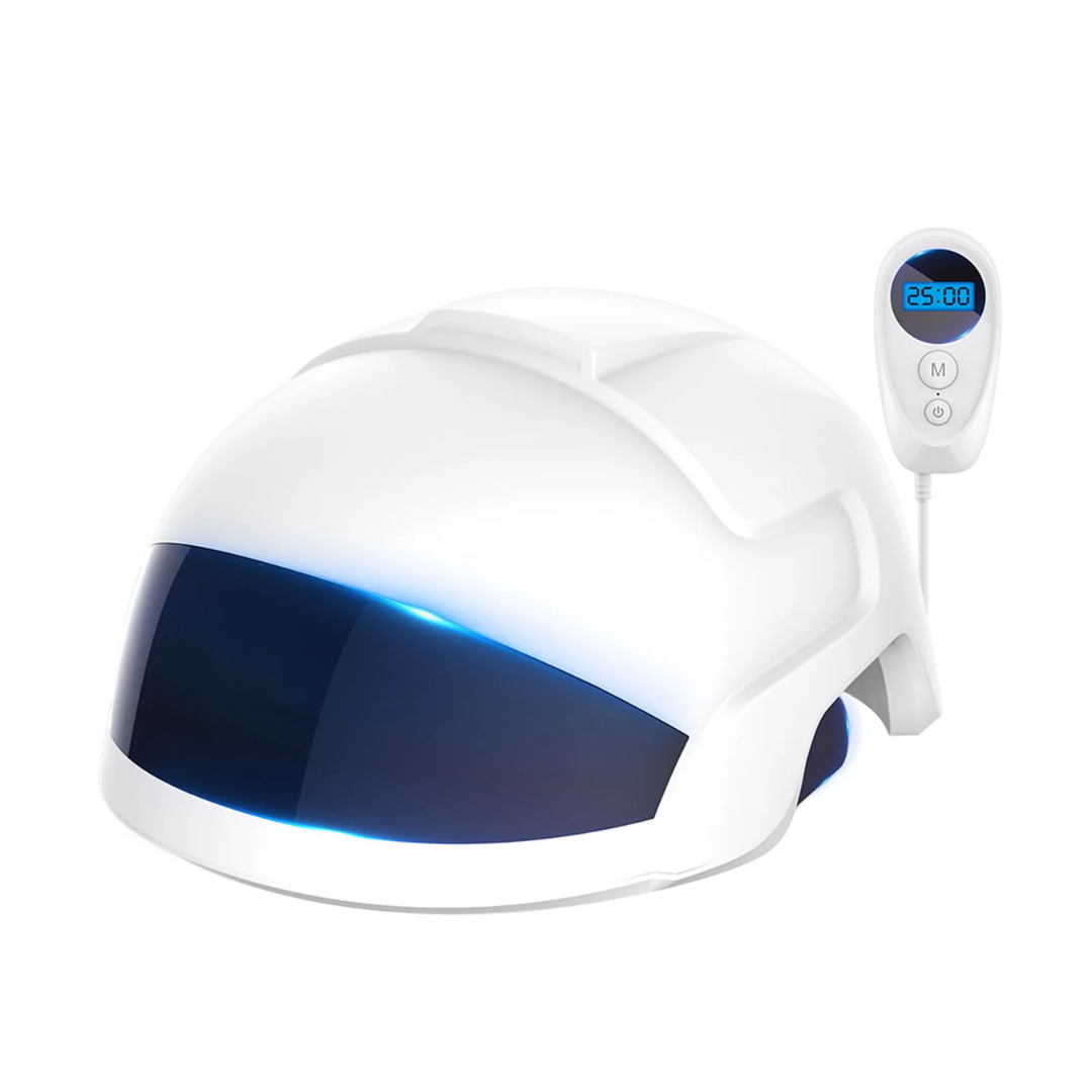 Casque de croissance capillaire à laser et LED