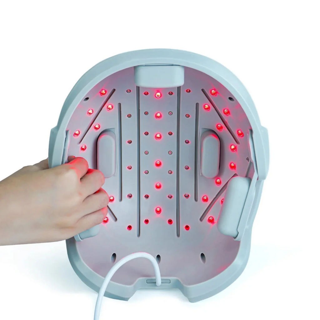 Casque de croissance capillaire à laser et LED