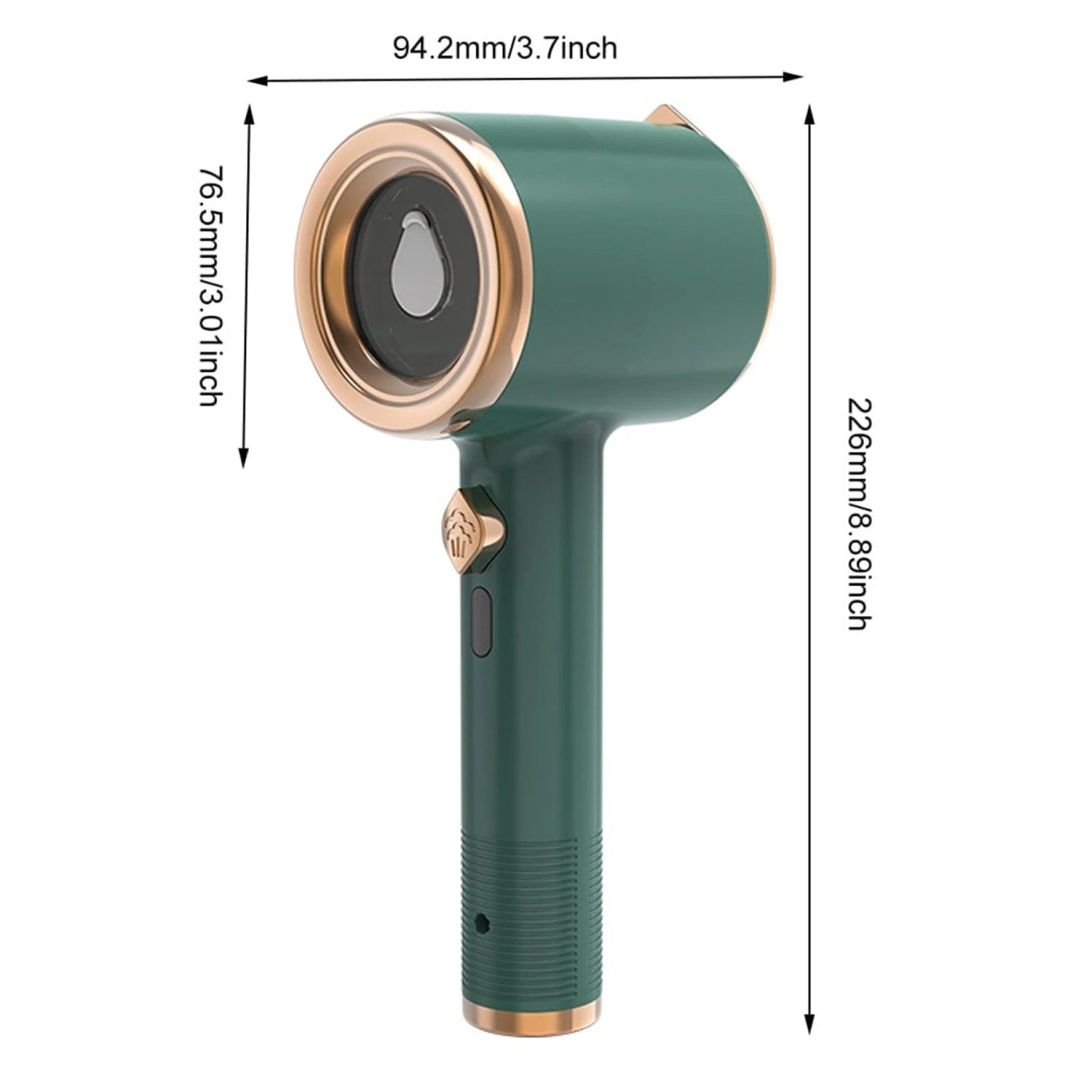 WrinkleAway tragbarer Dampfglätter mit Titanplatte und 50-ml-Tank für Reisende