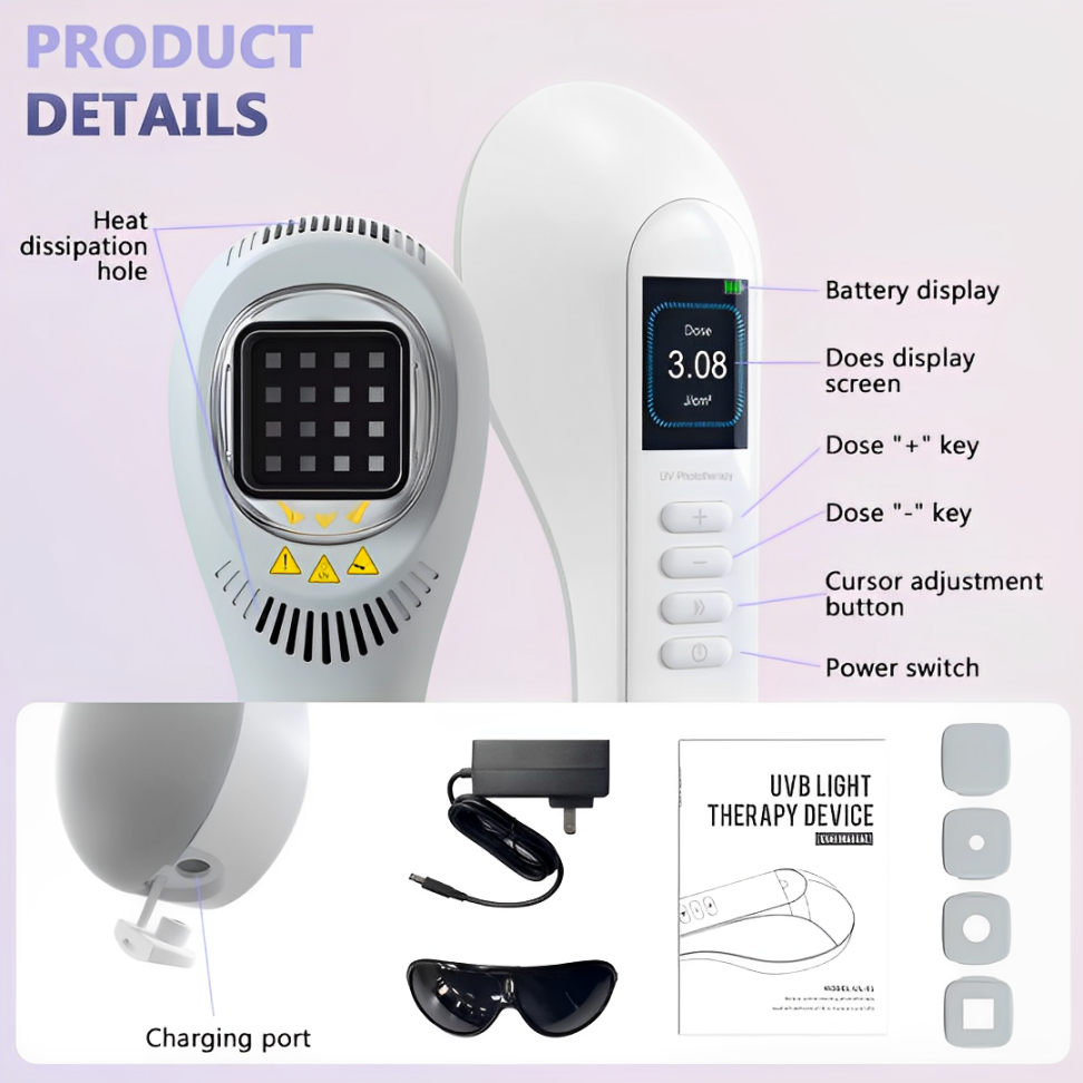 LumaLight 308nm UVB Fototherapie Lamp voor Vitiligo en Psoriasis