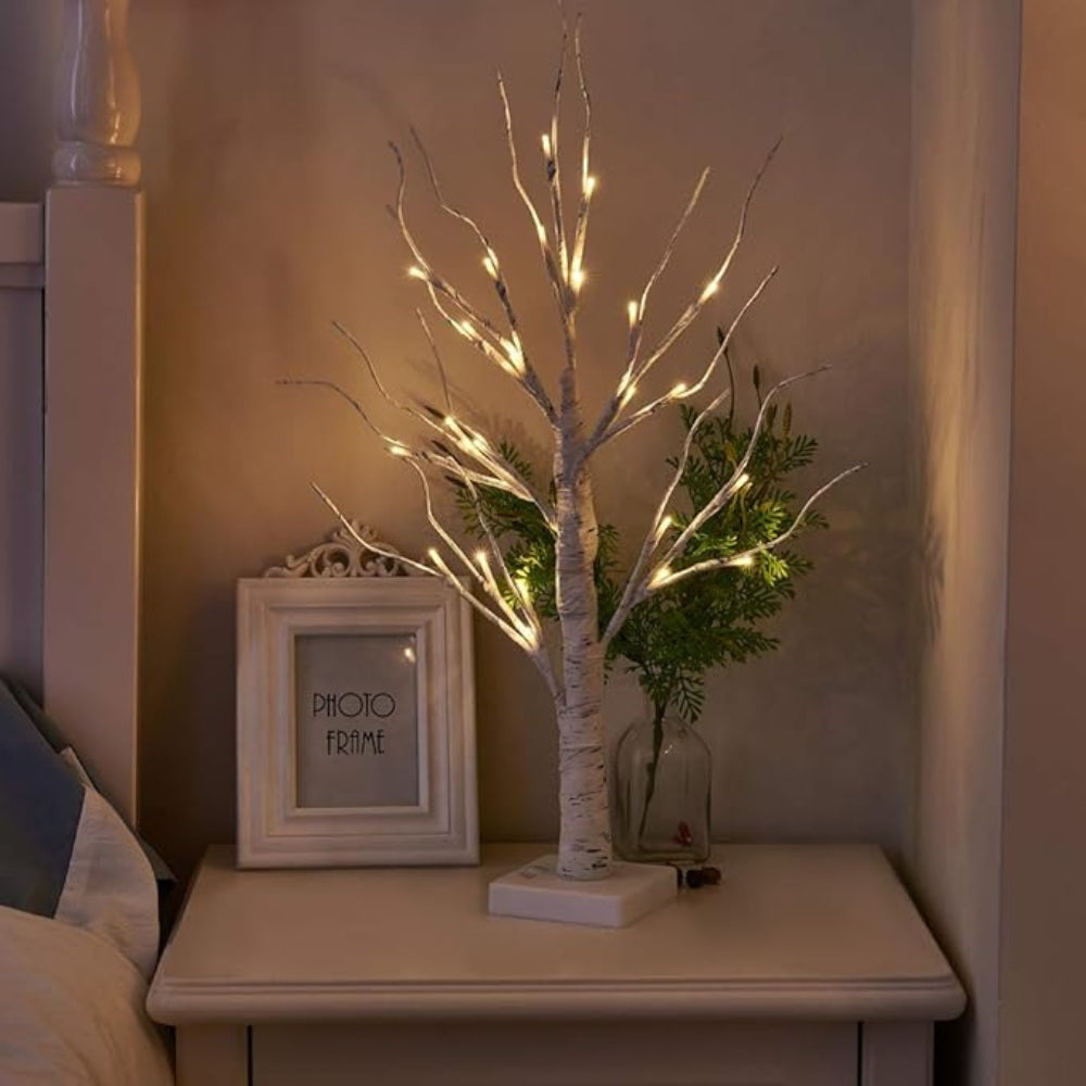 Decorazione Albero di Betulla Incantata Illuminata