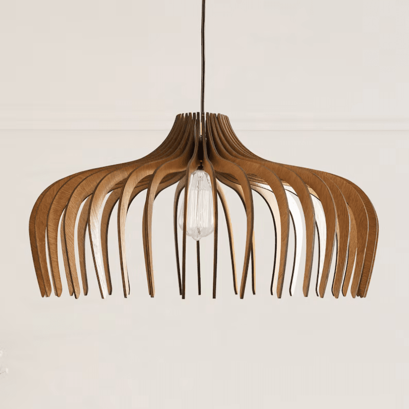 Lampadario in legno Hayden