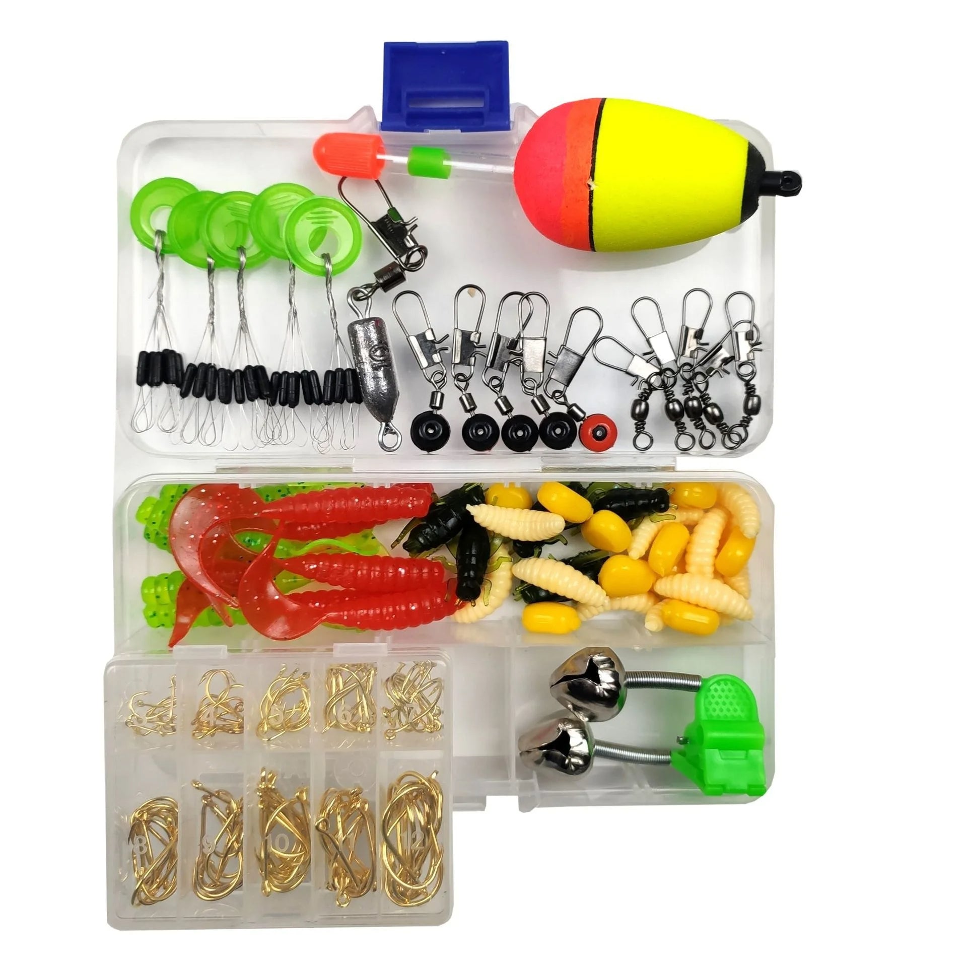 Kit completo canna da pesca telescopica in carbonio con mulinello spinning